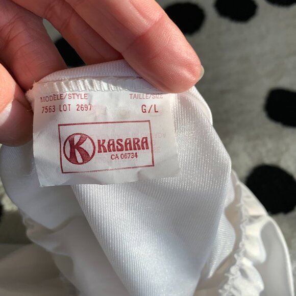 Vintage 90s Slip Skirt White Satin Lace Trim Fairy Boho Chic 90s Lingerie New - Picture 6 of 10